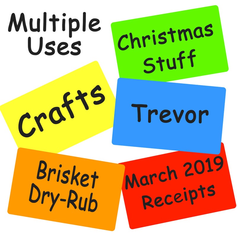 Tag-A-Room Color Coded Labels Orange Stickers, 2" x 3", 50 Count - Image 3